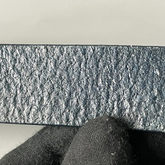 Elliot Rhodes Blue Leather Sliced Decorated Belt main image 9